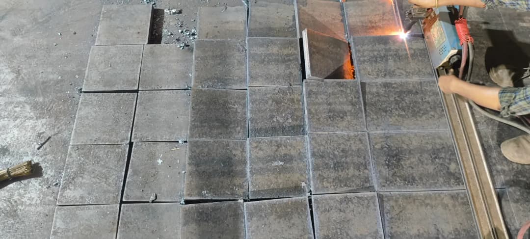 MS Square Machinery Base Plate - 25mm - 200 x 200 - Regal Profile Darukhana Mumbai