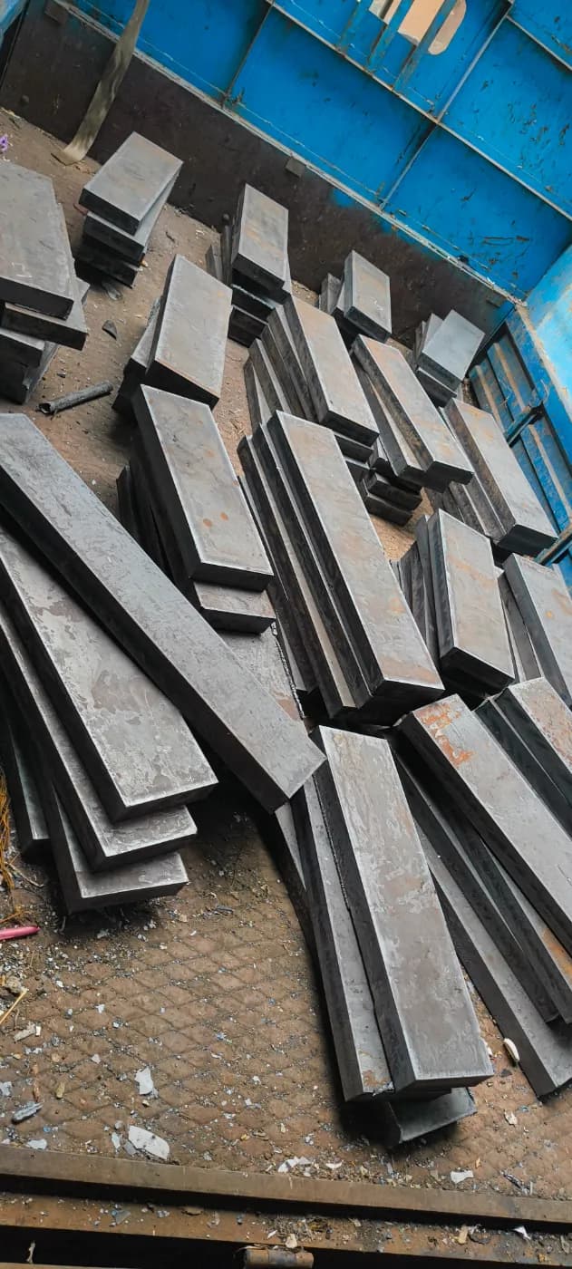 MS Square Machinery Base Plate - 36mm - 140 x 400 - Regal Profile Darukhana Mumbai