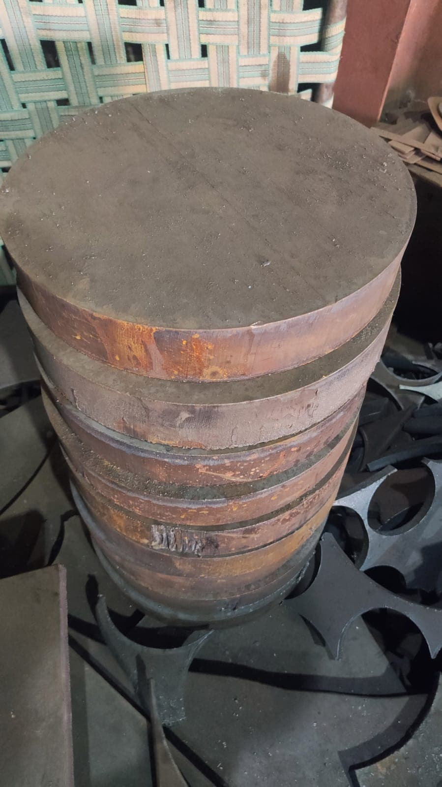 Heavy mild steel circle blanks prepared at Regal Profile Mumbai